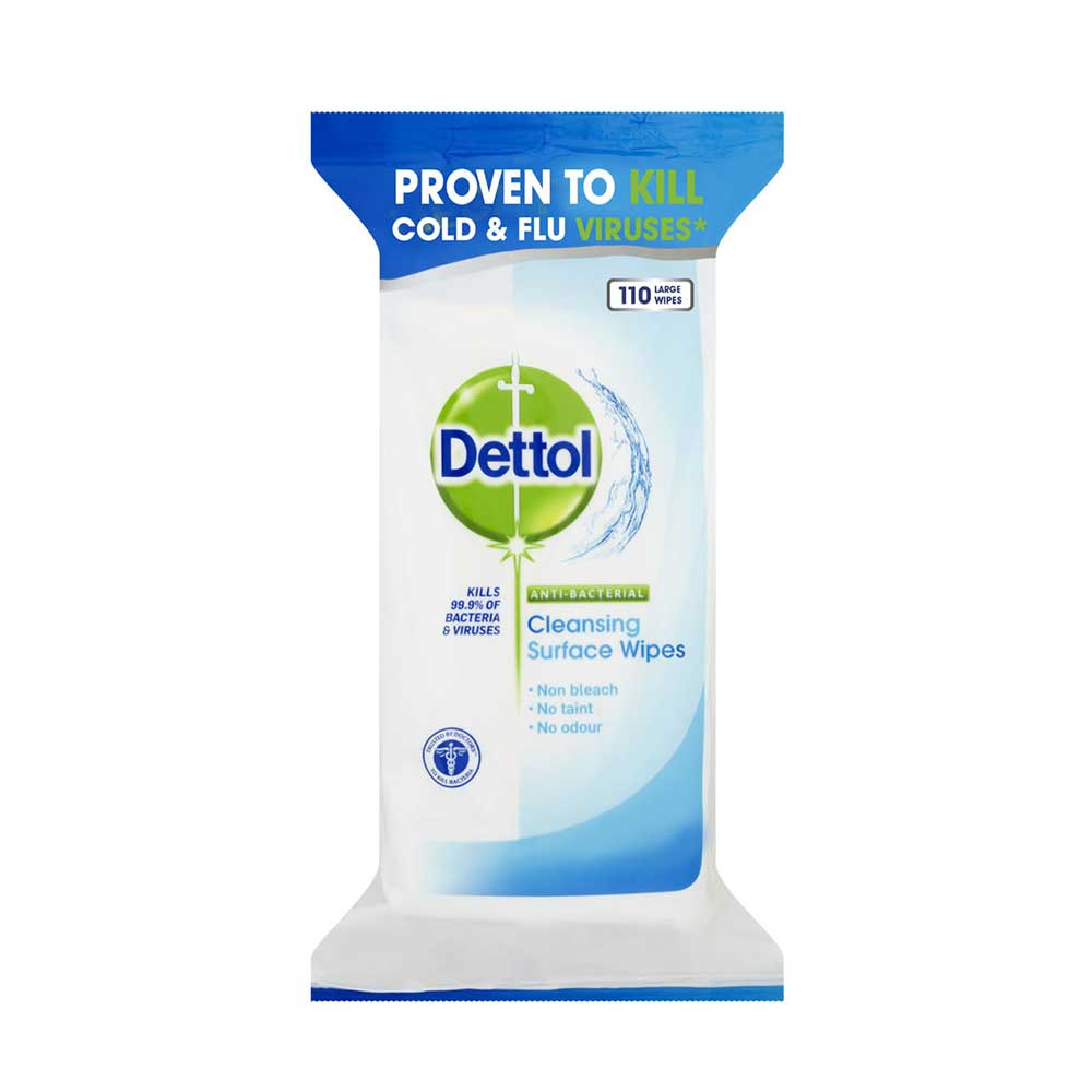 Dettol Antibacterial Wipes, 110 Pack