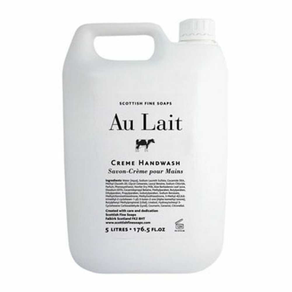 Scottish Fine Soaps, Au Lait Creme Hand Wash - 5 Litre