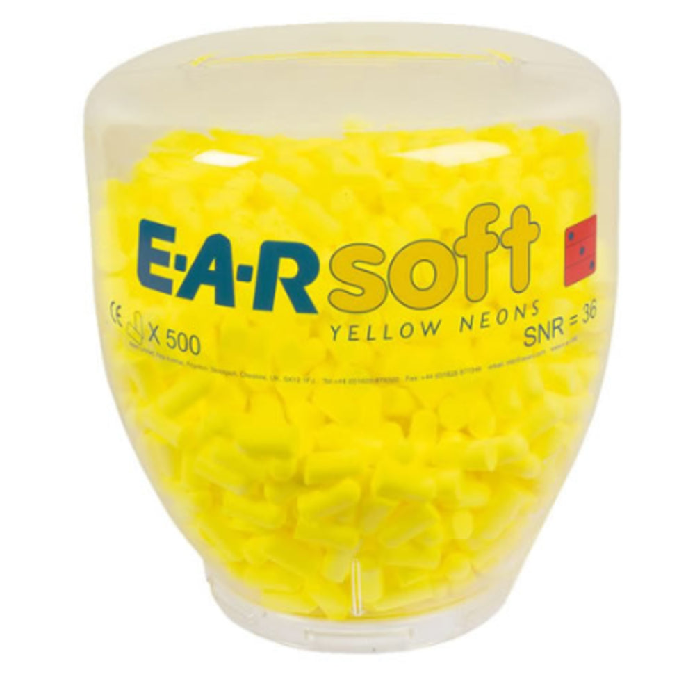3M Soft Neons Ear Plug Refil Bottle - 500 Pairs - SNR 36dB