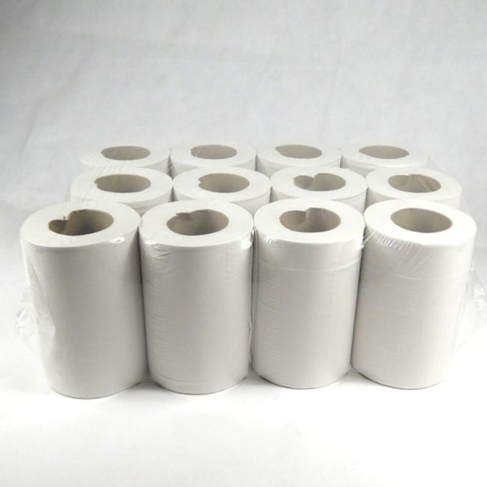 White Mini Centrefeed Roll 12 pack