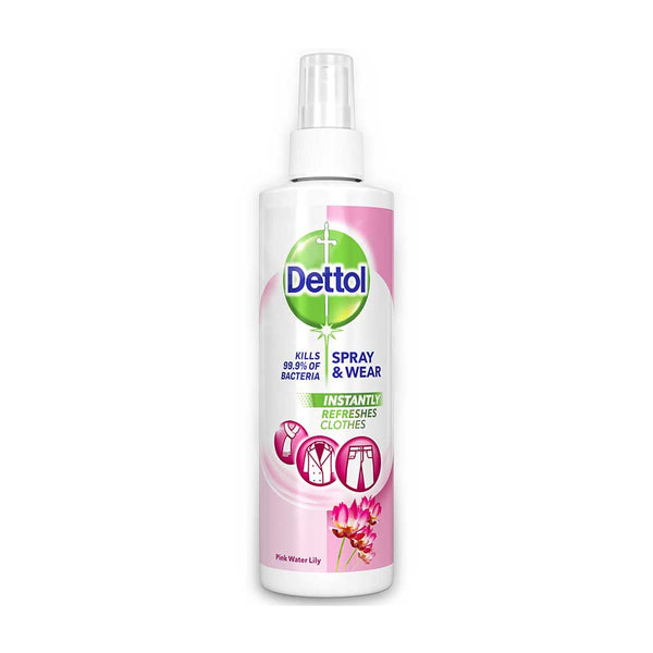 Dettol Spray and Wear Fabric Spray, Pink Water Lily 250ml