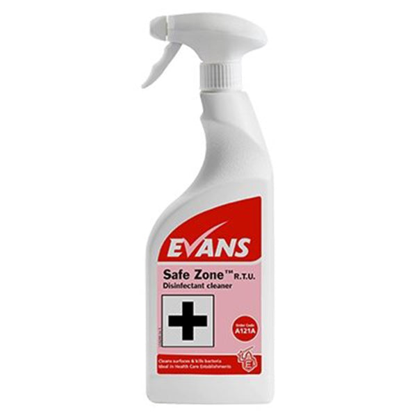 Evans Safezone RTU A121AEV Disinfectant Cleaner 750ml