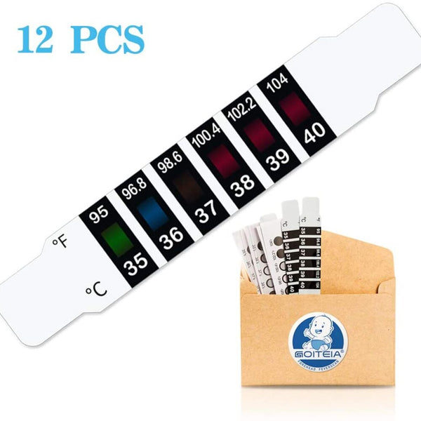 Forehead Thermometer Strips - Pack of 12