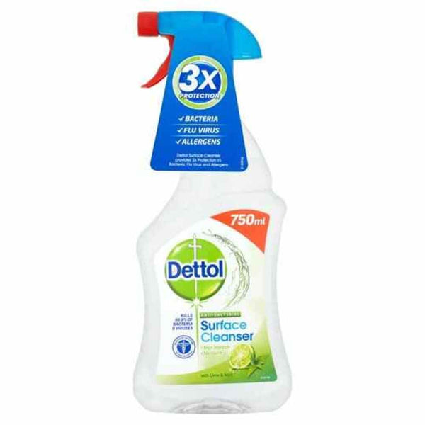 Dettol Antibacterial Surface Cleanser Spray 750ml Lime & Mint