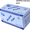 Disposable Alcohol Travel Wipes 3 x 6cm - 100 Sealed Sachets