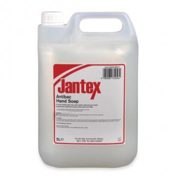 Jantex Antibacterial Liquid Hand Soap Unperfumed - 5 Litre