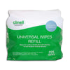 Clinell Antibacterial Wipes - Refill of 225 for Bucket