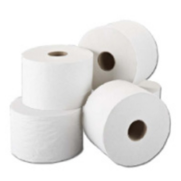 Mini Jumbo Toilet Rolls 3″ Core 150m 2Ply White – Pack of 12