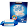 Moist Flushable Wipes Pack 600
