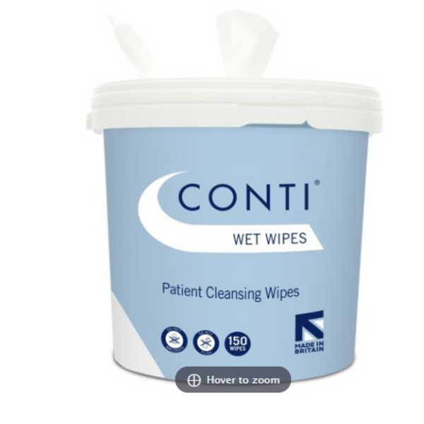Conti Patient Cleansing Wet Wipes - 150 Tub