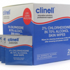 Clinell Alcoholic Skin Wipes - 200 Wipes